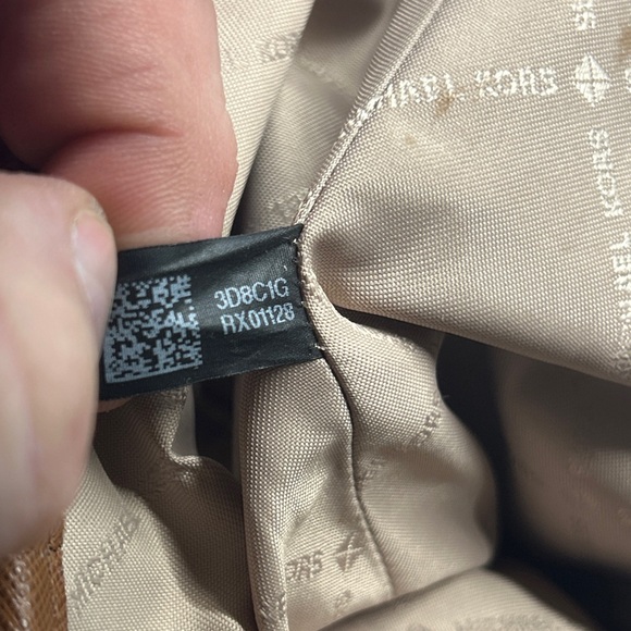 Michael Kors Jet Set East West Signature Brown Leather Tote Purse  Shoulder Bag - Picture 8 of 12